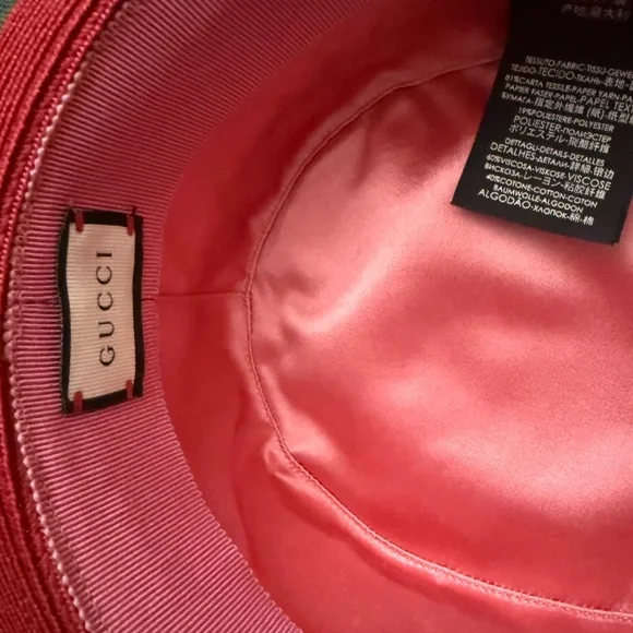 Green and Red Straw Hat with Ribbon - Picture 10 of 11